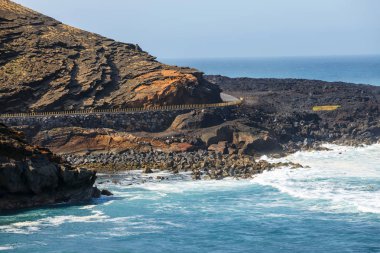 Yeşil Lagoon, El Golfo, Lanzarote Adası, İspanya