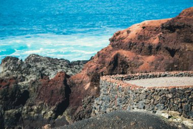 Yeşil Lagoon, El Golfo, Lanzarote Adası, İspanya