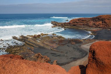 Yeşil Lagoon, El Golfo, Lanzarote Adası, İspanya