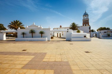 Şehir Merkezi Teguise, Lanzarote Adası'nın eski başkenti görünümünü