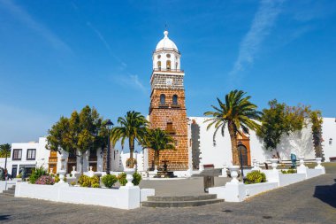 Şehir Merkezi Teguise, Lanzarote Adası'nın eski başkenti görünümünü