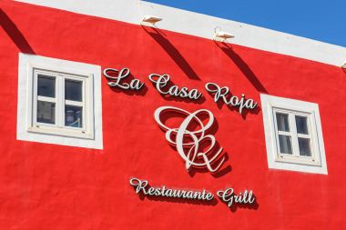 Playa Blanca, Lanzarote, 04 Nisan, 2017: sahil Marina Rubicon Playa Blanca, Lanzarote, Kanarya Adaları, İspanya