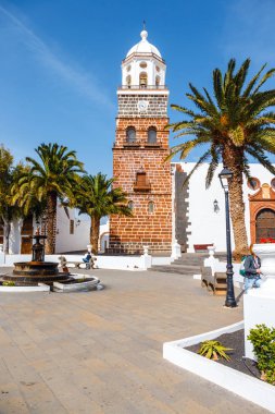 Şehir Merkezi Teguise, Lanzarote Adası'nın eski başkenti görünümünü