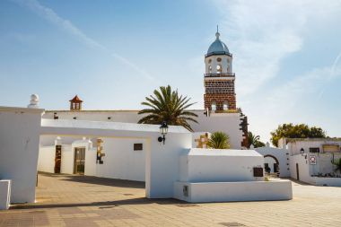 Şehir Merkezi Teguise, Lanzarote Adası'nın eski başkenti görünümünü