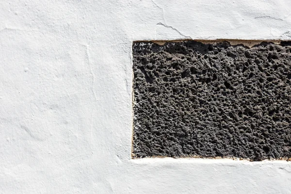 Τυπικό τοίχο γίνεται άνευ ραφής από ηφαιστειακή πέτρα, Λανθαρότε — Φωτογραφία Αρχείου