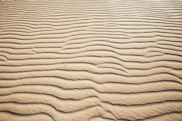 Líneas en la arena de una playa, de cerca — Foto de Stock