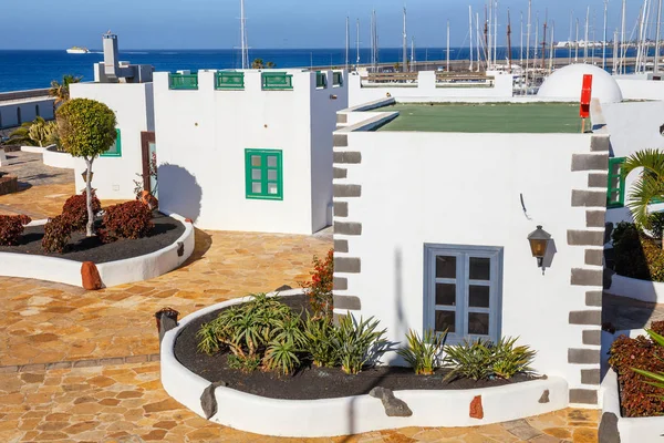 Marina Rubicon in Playa Blanca, Lanzarote, Canary Island, Spain — Stock Photo, Image