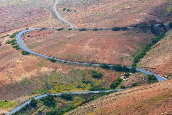 Góry Betancuria, w południowej części Kanarek wyspa Fuerteventura, Hiszpania — Zdjęcie stockowe