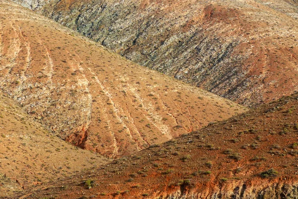 Montañas de Betancuria en la parte sur de la isla de Canarias Fuerteventura, España —  Fotos de Stock