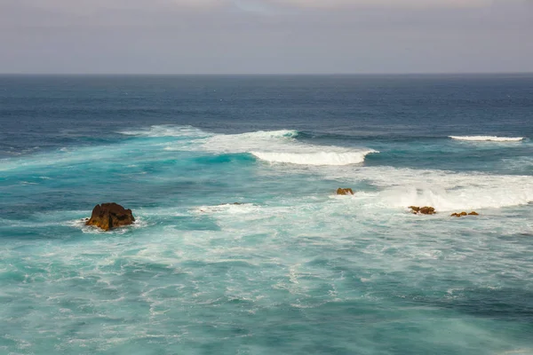 Laguna Verde a El Golfo, Isola di Lanzarote, Spagna — Foto Stock