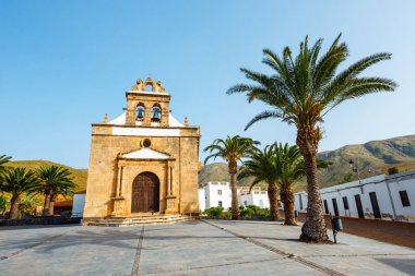Betancuria yakınlarındaki Nuestra Kilisesi Senora de la Pena, Ermita de la Virgen de la Pena, Fuerteventura, İspanya