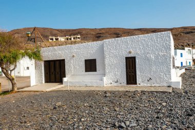 Pozo zenci, küçük bir balıkçı köyü Fuerteventura, Kanarya Adaları, İspanya