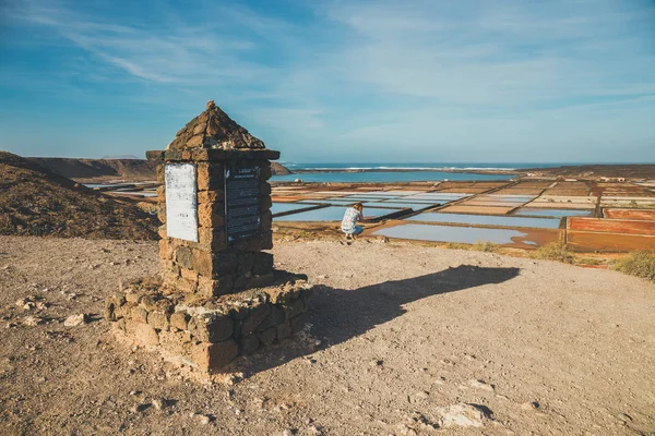 Salinas de Janubio, mina de sal en la isla de lanzjalá, España —  Fotos de Stock