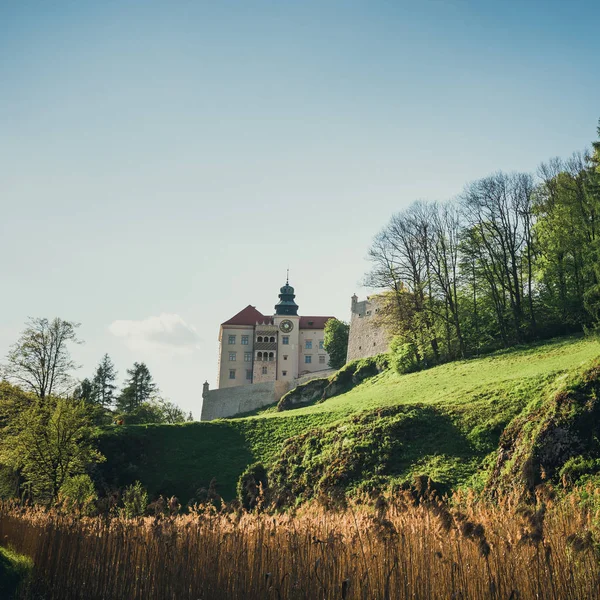 Kungliga slottet Pieskowa Skala nära Krakow, Polen — Stockfoto
