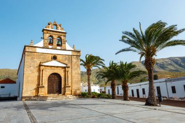 Betancuria yakınlarındaki Nuestra Kilisesi Senora de la Pena, Ermita de la Virgen de la Pena, Fuerteventura, İspanya