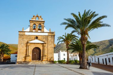 Betancuria yakınlarındaki Nuestra Kilisesi Senora de la Pena, Ermita de la Virgen de la Pena, Fuerteventura, İspanya