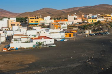 Ajuy, Fuerteventura, İspanya, 01 Nisan 2017: Küçük balıkçı köyü Ajuy Fuerteventura Adası, İspanya