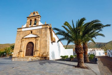 Betancuria yakınlarındaki Nuestra Kilisesi Senora de la Pena, Ermita de la Virgen de la Pena, Fuerteventura, İspanya