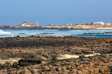 Beach El Cotillo Köyü Fuerteventura Island, İspanya