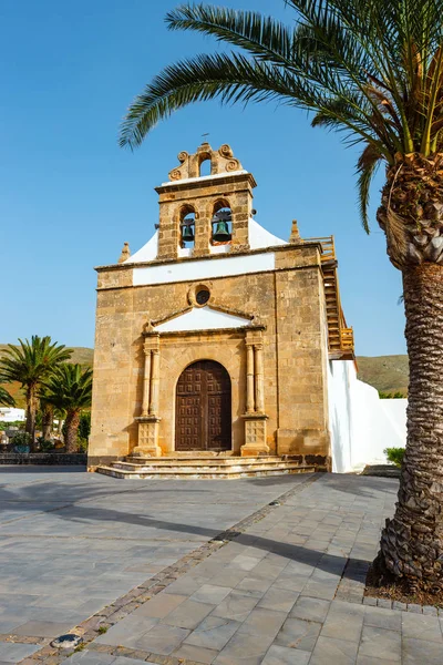 Kyrkan Nuestra Senora de la Pena nära Betancuria, Ermita de la Virgen de la Pena, Fuerteventura, Spanien — Stockfoto