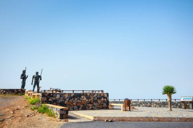 heykeller, Mirador Corrales de Guize, Fuerteventura, İspanya