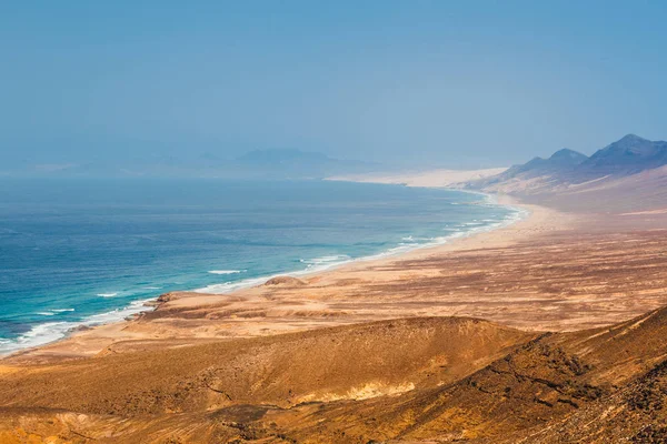 Pohled na pláž Cofete v ostrově Fuerteventura, Španělsko — Stock fotografie