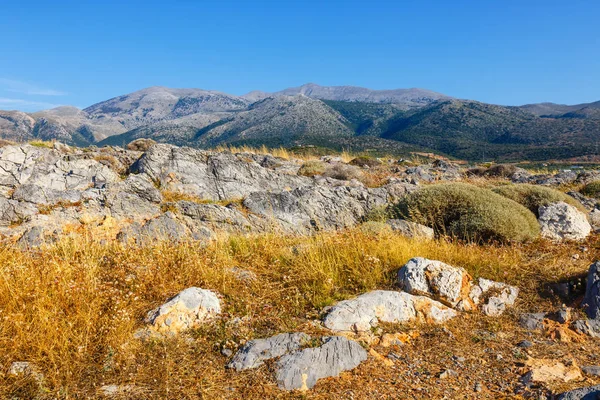 Majestuosa vista del paisaje cretense al atardecer, Malia, Creta — Foto de Stock