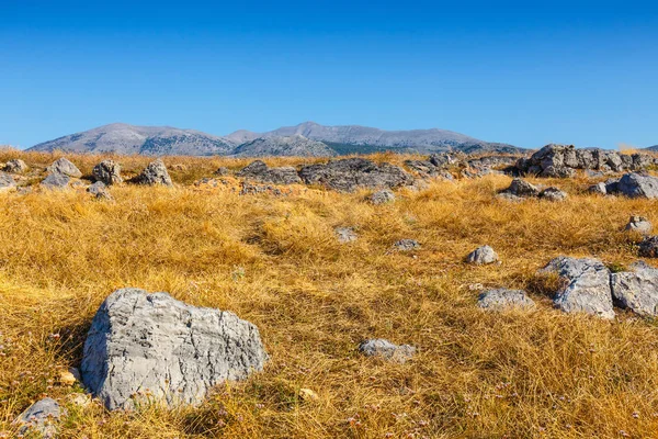 Majestuosa vista del paisaje cretense al atardecer, Malia, Creta —  Fotos de Stock