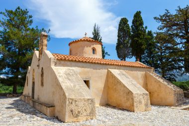 Kilisenin Panagia Kera köyün Kritsa, Crete, Yunanistan