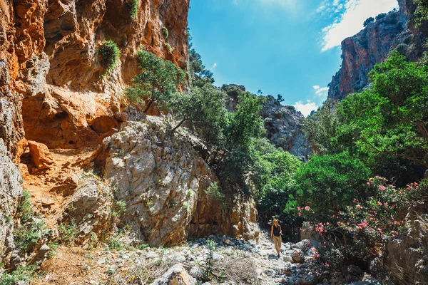 Kritsá ravinen nära Agios Nikolaos på Kreta, Grekland — Stockfoto