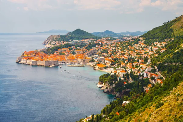 Visa på gamla, gamla stan i Dubrovnik. Kroatien. — Stockfoto