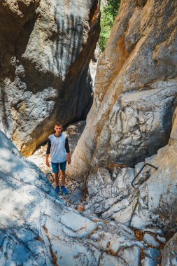 Kritsa Gorge yakınındaki Agios Nikolaos Crete, Yunanistan