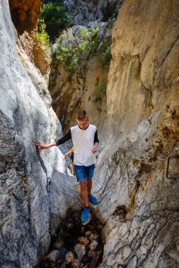 Kritsa Gorge yakınındaki Agios Nikolaos Crete, Yunanistan