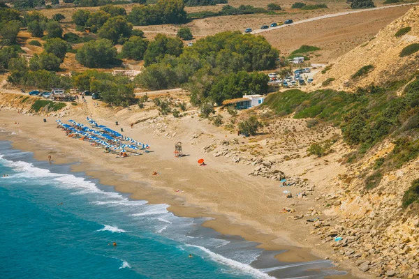 Kommos, güzel kumlu plaj yakınında Matala ve Kalamaki, Crete, Yunanistan