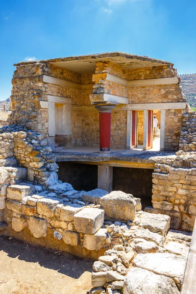 Ruines panoramiques du Palais Minoen de Knossos en Crète, Grèce — Photo