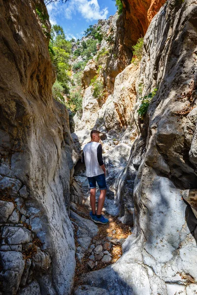 克里察峡谷附近在希腊克里特岛的伊拉克利翁 — 图库照片