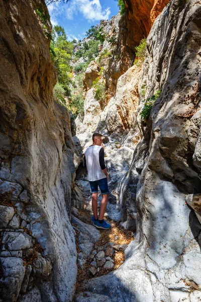 Kritsa kloof in de buurt van Agios Nikolaos op Kreta – Griekenland — Stockfoto