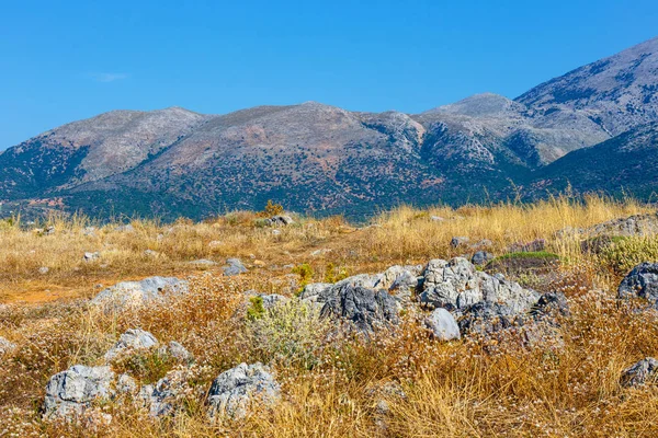 Girit Malia, Yunanistan yakınındaki güzel dağ manzarası — Stok fotoğraf