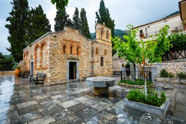 Eski manastır Kera Kardiotissa Girit. Yunanistan 