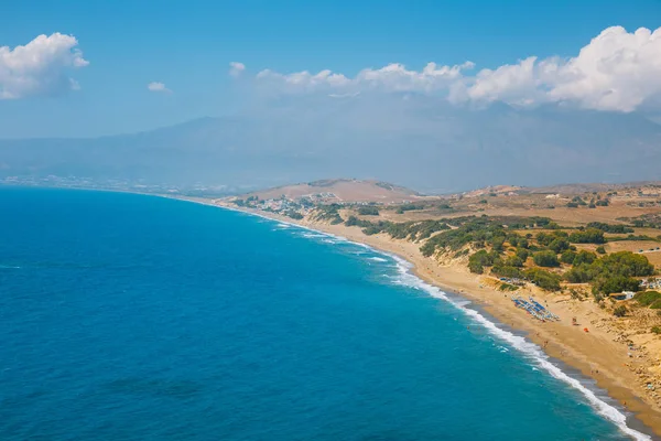 Kommos, güzel kumlu plaj yakınında Matala ve Kalamaki, Crete, Yunanistan