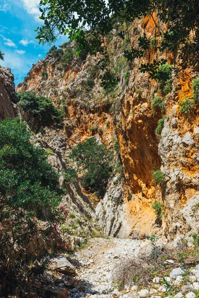 Cheile Kritsa lângă Agios Nikolaos în Creta, Grecia — Fotografie, imagine de stoc