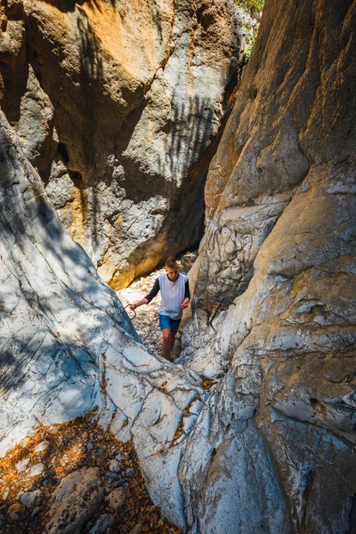 克里察峡谷附近在希腊克里特岛的伊拉克利翁 — 图库照片