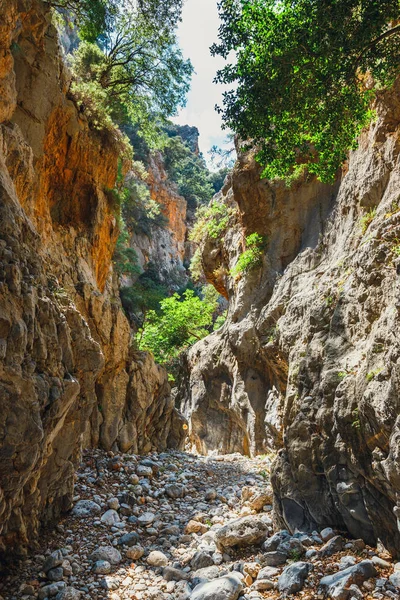 アイオス ・ ニコラオス港クレタ島、ギリシャのアイオス ・ ニコラオス近く渓谷 — ストック写真