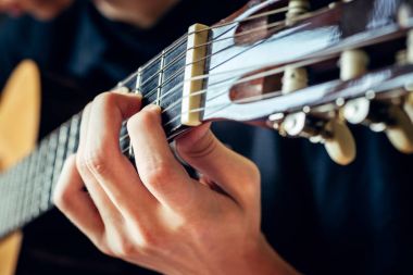 akustik gitar, canlı müzik arka plan çalma müzisyen