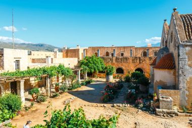 Görünümü Arkadi Manastırı Girit, Yunanistan Bazilikası '