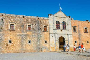  Arkadi, Girit, 10 Haziran 2017: Arkadi Manastırı Rethymnon, Girit, Yunanistan güneydoğusunda yer alan