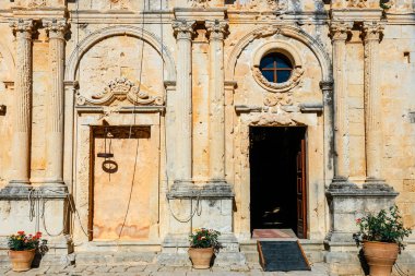 Görünümü Arkadi Manastırı Girit, Yunanistan Bazilikası '