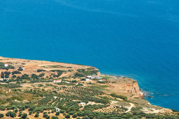 晴れた日に美しいギリシャ海の景色。アイオス ・ ニコラオスの東の北のクレタ島の場所 — ストック写真