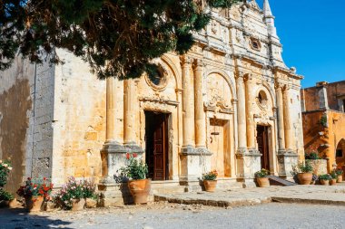 Görünümü Arkadi Manastırı Girit, Yunanistan Bazilikası '