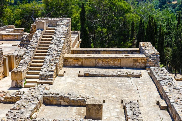 Ruinas escénicas del Palacio Minoico de Knossos en Creta, Grecia —  Fotos de Stock